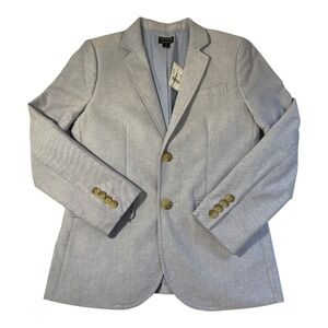 Crewcuts Thompson Boys Cloudy‎ Blue Oxford Blazer Suit Jacket Size 12 NWT